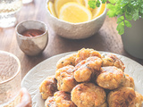 Beignets de fruit à pain au fromage & à la ciboulette