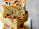 Blondies aux bananes & au chocolat blanc