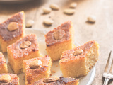 Gâteau à la semoule, aux amandes & à l’orange, façon « basboussa »