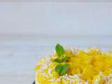 Gâteau bavarois exotique – Passion, mangue & noix de coco