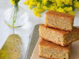 Gâteau fondi-moelleux aux bananes, à la vanille & aux zestes de citron