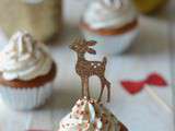 Winter cupcakes ! ~ Petits moelleux aux marrons, chantilly au mascarpone & à l’Amaretto