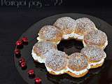 Couronne de choux, cranberries / poire / vanille