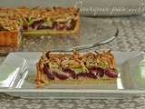 Tarte croustillante cerises / pistache