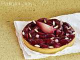 Tarte poires au vin / amandes