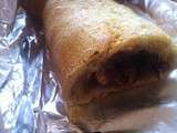 Strudel aux poires, aux amandes et au chocolat