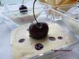 Mousse chocolat blanc et cerises