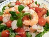 Salade de crevettes aux litchis