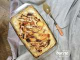 Gratin de pommes de terre au brie, thym et miel