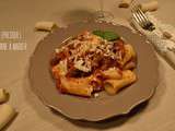 Paccheri alla Norma {tomates, aubergines, ricotta}