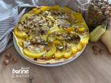 Tarte au butternut, gorgonzola et noisettes