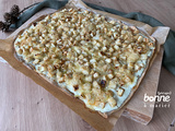 Tarte flambée au céleri et au Munster