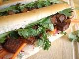 Banh mi au tofu grillé