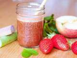 Printanier : jus fraise et rhubarbe