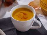 Velouté de carottes, patates douces et lait de coco