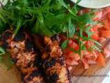 Brochettes de poulet tandoori