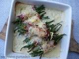 Gratin de fagot de haricots verts au jambon Serrano {sans gluten}