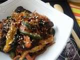 Japchae: Vermicelles sautées aux légumes