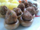 Minis champignons farcis