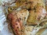 Poulet au thym et au citron {sac de cuisson, assaisonnement maison, sans gluten, sans lactose}