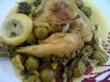 Poulet m’chermel (aux olives et citrons confits)