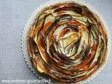 Quiche spirale de légumes: la quiche qui vous fera tourner la tête