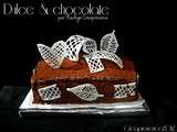 { dulce & chocolate } gateau au chocolat ultra gourmand { decoration glaçage royal - royal icing decoration }