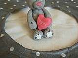 { Exercice de modelage } Petite oursonne  Me to you  - gumpaste tatty teddy