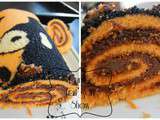 Gateau d'Halloween + vidéo tutoriel pour réalisé un gateau roulé imprié d'Halloween