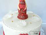 Gateau de princesse {rouge paillettes }