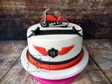 Gateau moto - style Harley Davidson