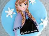 Gateau reine des neiges , Anna