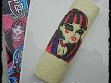 Gateau roulé  Monster high - Draculaura  - Monster high swiss roll - design inside dough