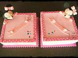 Gateaux jumeaux   doudou Minnie rose  