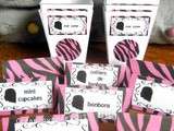 { sneak peak } Anniversaire de Prunille #1 : étiquettes et pop corn box pour la sweet table