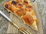 Tarte aux mirabelles , crème aux amandes