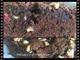 Brownies aux framboises et chocolat blanc