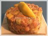 Tartare de saumon à la mangue