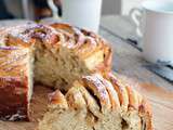 Brioche moelleuse roulée aux pommes