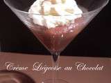 Crème liégeoise au chocolat