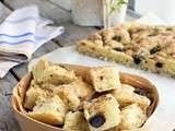 Fougasse aux olives noires et herbes de Provence