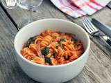 Fusilli tomate/mascarpone/épinards