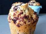 Muffins moelleux aux gros chunks de chocolat (et au lait de coco)