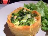 Petites quiches brocoli & saumon