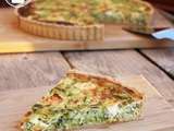 Tarte courgette, feta et petits pois