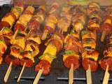 Brochettes poulet chorizo