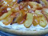 Feuillete a la mousse de mascarpone et pommes caramelisees