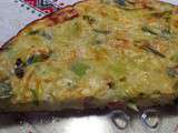 Quiche sans pate aux poireaux