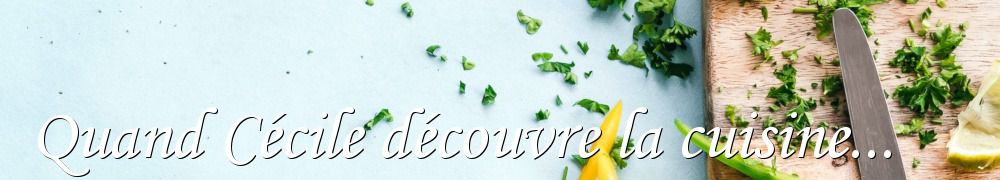 Recettes de Quand Cécile découvre la cuisine...