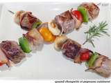 Brochettes maison veau et boeuf